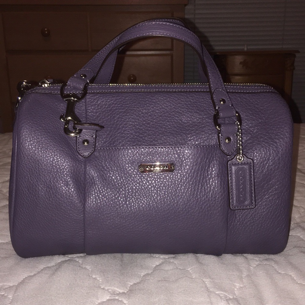 COACH Authentic all Leather Gray Satchel